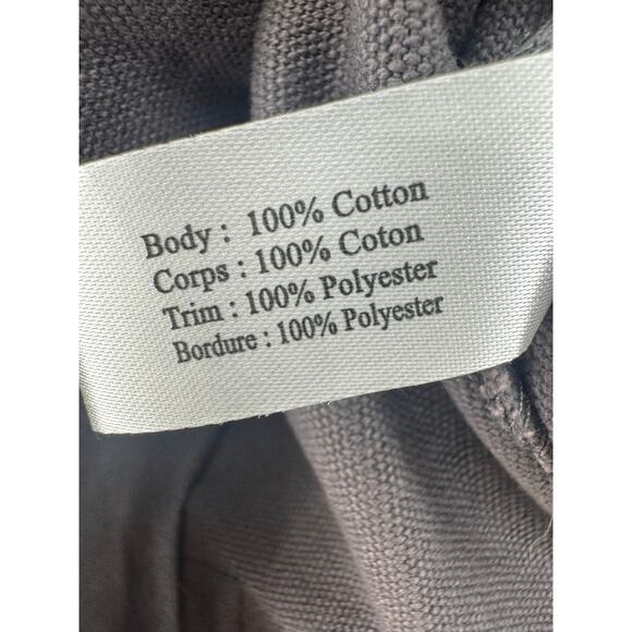 Victoria's Secret PINK gray charcoal acid wash canvas tote Weekender Travel Bag - Picture 12 of 13